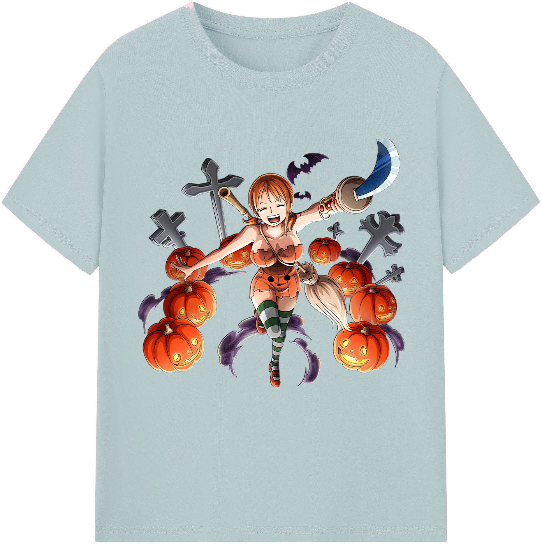 ワンピース ナミ ONE PIECE Nami 綿100％半袖Tシャツ（フロントプリント）
